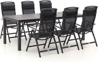 Forza Furniture Forza Capri/Menzano 220cm dining tuinset 7-delig verstelbaar