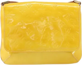 Louis Vuitton Thompson Street Monogram Vernis Yellow Patent_Leather Handbag (Pre-Owned)