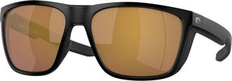 Costa Ferg Polarized Gold Mirror Glass Wrap Mens Sunglasses 6S9002 900240 59