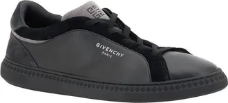 Givenchy Mens Black Leather G Set Sneakers