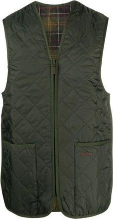 Barbour Quilted Zip-In Liner - Heren - Bodywarmers - Groen - 2XL - Katoen - Jassen