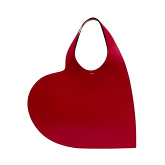 Coperni Double Heart Shopper Bag - female - Coperni - Shopping Bags - Red - ONE SIZE - Bags