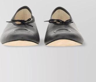 Marine Serre luna bow ballerina shoes