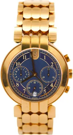 Harry Winston Pre-owned Harry Winston Harry Winston Chronograph Automatic Blue Dial Mens Watch 068