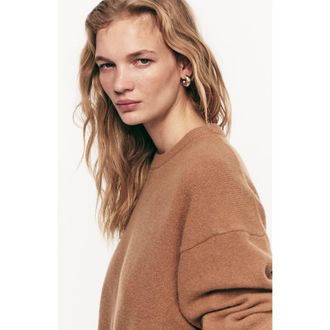 H&M Oversized sweater in Dark Beige at Nordstrom, Size Xx-Large