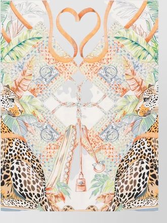 Ferragamo silk printed foulard