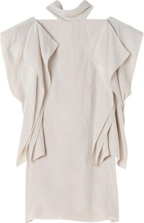 Lanvin Top - Dames - Tops zonder mouwen - Beige - XS - Tops