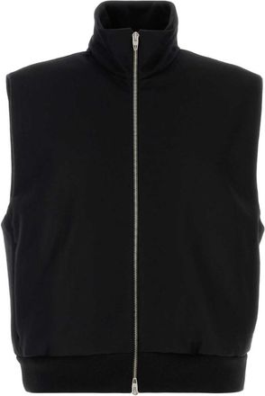 Jil Sander Black Mock Collar Jacket