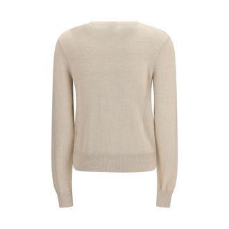 Burberry Womens Beige Polyester Cardigan Clothing
