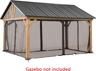 Sunjoy Direct Red Para Cenador De Madera De Cedro 404cm X 465cm