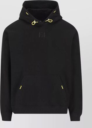 Fendi hooded sweater drawstring kangaroo pocket logo