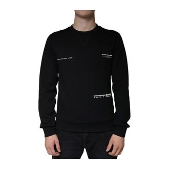 Dolce & Gabbana Heren, Sweatshirts & Hoodies, Zwart, Maat: S Katoen