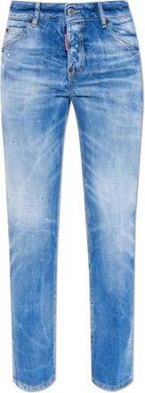 Dsquared2 Cool Girl Jeans - Dames - Slim Fit Jeans - Blauw - 2XS - Katoen - Jeans