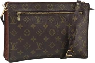 Louis Vuitton Pre-owned Cross Body Bags, female, Brown, Size: ONE SIZE Pre-owned Monogram Angian Shoulder Bag