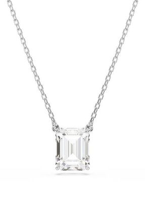 Swarovski Stilla Pendant Necklace in Silver/White at Nordstrom