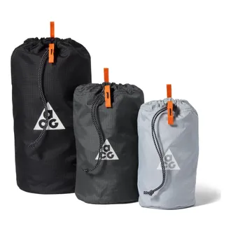 Nike ACG Stuff Sack (3 Pack) Black Safety Orange IM5022-010