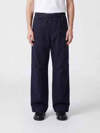 Darkpark Pantaloni in cotone stretch a gamba larga con vita elasticizzata