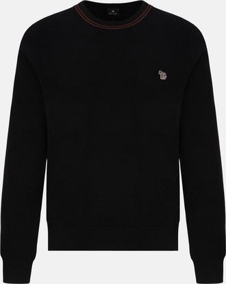 Paul Smith ZEBRA BADGE SWEATER Size: XXL, colour: BLACK