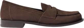 Scarosso Klassieke Bruine Su&egrave;de Penny Loafer - Heren - Loafers - Bruin - 41 EU - Su&egrave;de - Schoenen