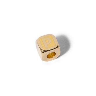 Miu Miu Enameled Metal Dice Charm, Woman, Vanilla