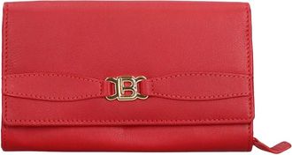 Laura Biagiotti Britney Wallet - Dames - Accessoires - Rood - Maat: ONE Size Leer