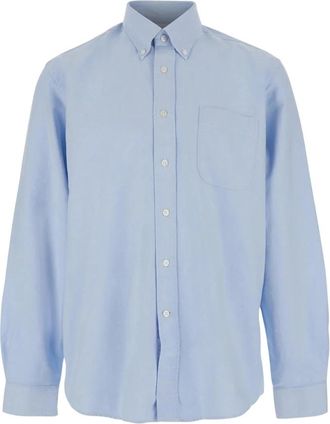 Sebago Oxford Button-down Borstzak Katoenen Shirt - Heren - Casual Overhemden - Blauw - XL - Katoen - Overhemden