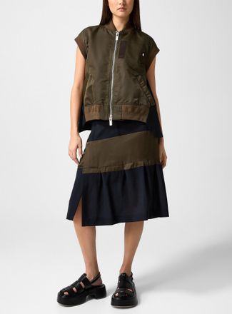 sacai Womens Pure wool midi dress