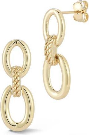 Ember Fine Jewelry 14K Yellow Gold Link Drop Earrings at Nordstrom Rack