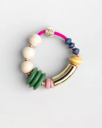By Lilla Guava Capsule Bracelet Hairtie in Rainbow at Nordstrom, Size 7