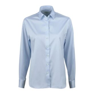Stenstr&ouml;ms Siri Shirt - Dames - Overhemden - Blauw - 2XL - Katoen - Overhemden