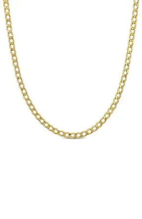 Delmar 10K Yellow Gold Curb Chain Necklace at Nordstrom Rack