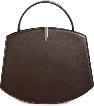 Savette The Florence 20 Leather Top Handle Bag in Coffee at Nordstrom