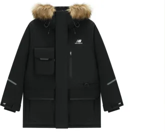 New Balance Logo Down Jacket Asia Sizing Black 5PC44603-BK
