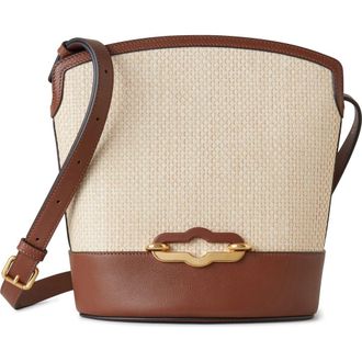 Mulberry Pimlico Raffia Bucket Bag in Ecru-Bright Oak at Nordstrom