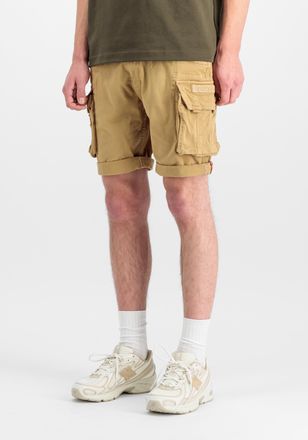 Alpha Industries Shorts ALPHA INDUSTRIES Crew Short, Herren, Gr. 29, Normalgr&ouml;ssen, beige (sand), Obermaterial: 98% Baumwolle, 2% Elastan; Futter: 100% Baumwolle, Hose