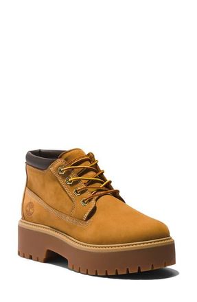 Timberland Stone Street Platform Waterproof Chukka Boot in Wheat at Nordstrom, Size 7.5