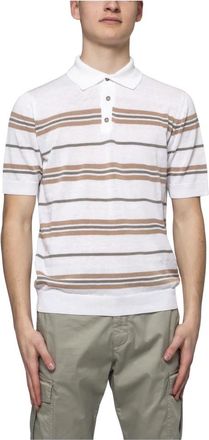 PESERICO Witte Gebreide Trui - Heren - Polos - Veelkleurig - 2XL - Tops
