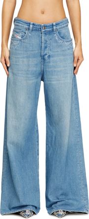 Diesel Relaxed Jeans - 1996 D-Sire - Jeans - Woman - Blue