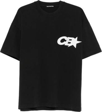 Cole Buxton logo T-shirt - men - Cotton - L - Black