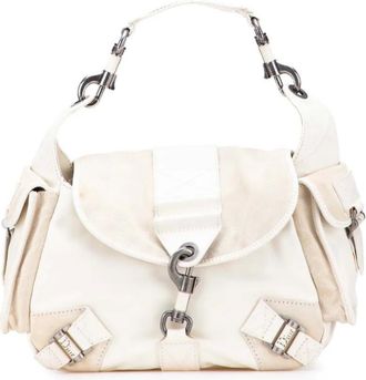 Dior Borsa a spalla Rebelle in pelle di vitello e in pelle scamosciata 2006 - Marrone