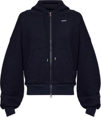 Avavav Avavav, Hoodies & sweatvesten, Dames, Blauw, L, Katoen, Sweatshirt met geborduurd logo