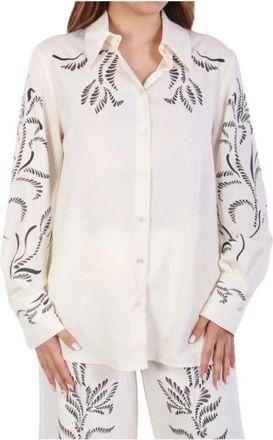 Marella Shirts - Dames - Overhemden - Beige - M - Overhemden
