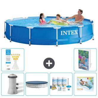 Intex Piscina Con Estructura Redonda - 366x76 Cm - 7-piezas S335