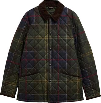 Barbour Tartan Heritage Liddesdale Quilted Jacket - Heren - Zomerjassen - Groen - XL - Katoen - Jassen