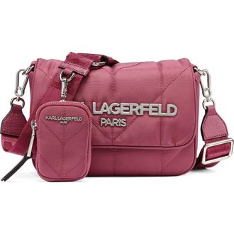 Karl Lagerfeld Voyage Messenger in Currant at Nordstrom