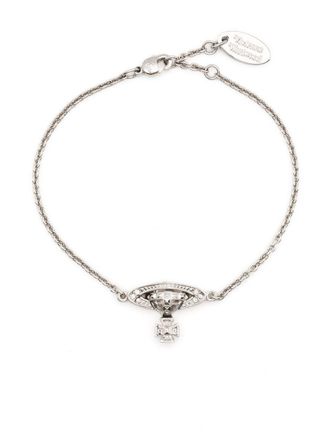 Vivienne Westwood Bracciale con ciondolo Orb - Argento