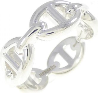 Herm&egrave;s Silver Silver 925 Band Ring (Pre-Owned)