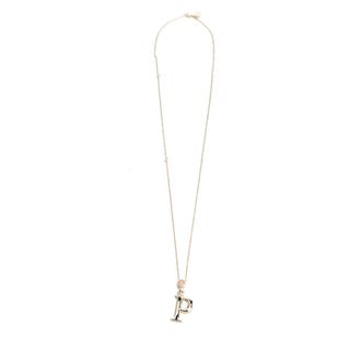 Chlo&eacute; Letter P Necklace - female - Chlo&eacute; - Necklaces - Yellow - ONE SIZE - Accessories