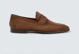Magnanni Diezma suede penny loafers