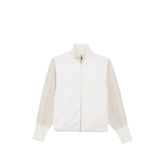 Fabiana Filippi Ribbed-knit Panelled Jacket